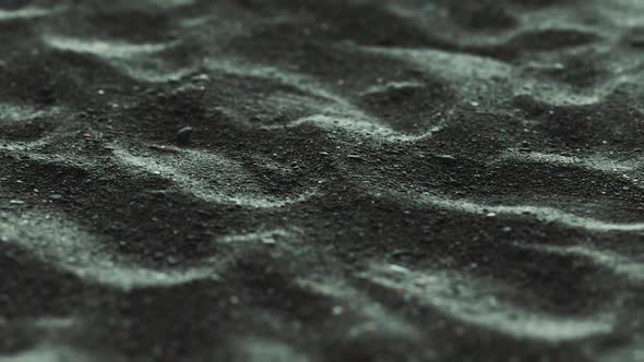 Black Sand Waves As Background