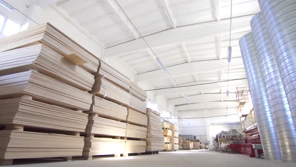 Large Commercial Warehouse with Plywood