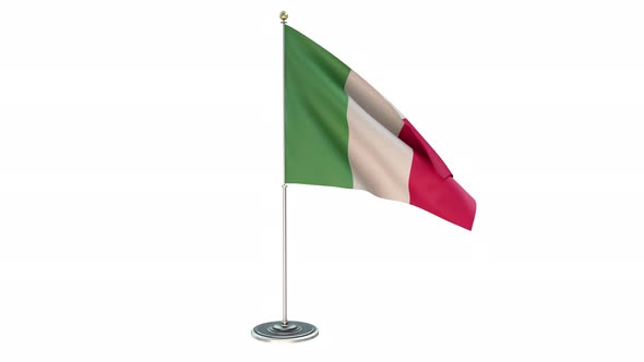 Italy Office Small Flag Pole