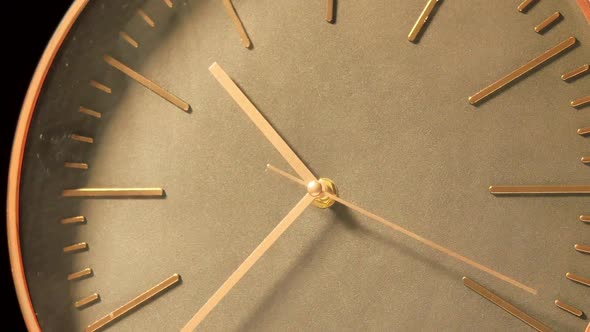 Modern Clock Face Fast Moving Forward