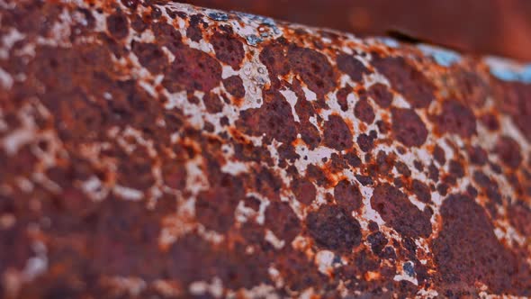 Rusty Painted Metal Surface