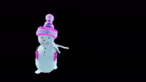 58 Snowman Dancing 4K