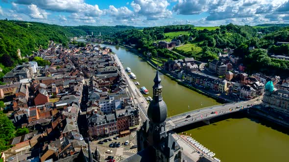 Timelapse of Dinant Town, Belgium