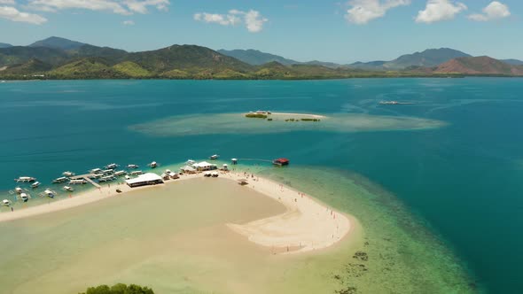 Tropical Island with Sandy Beach