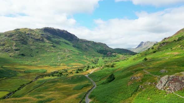 Wonderful Lake District National Park From Above  Travel Photography