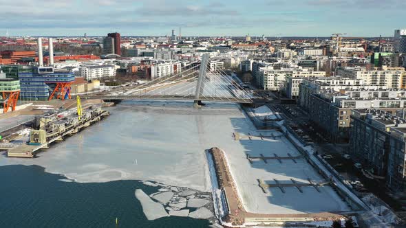 Modern Bridge in Helsinki