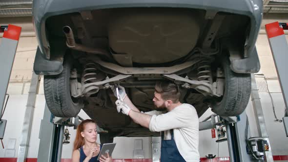 Professional Mechanics Working in Team