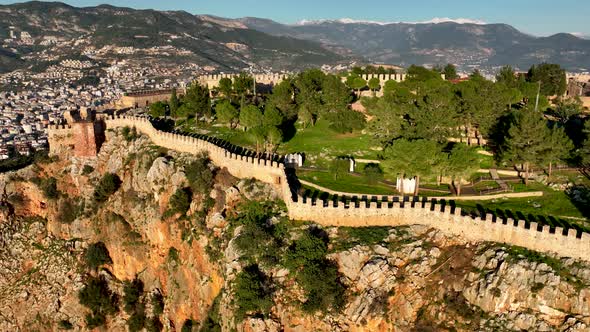 Alanya Castle Alanya Kalesi Aerial View