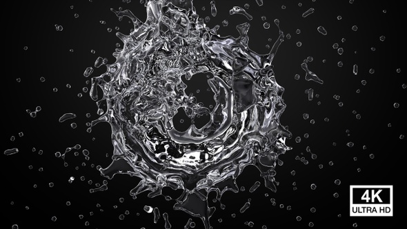 Circle Natural Water Splash 4 K