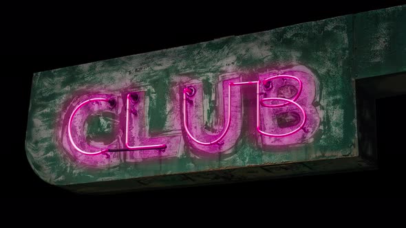 Isolated Neon Nightclub Sign alt