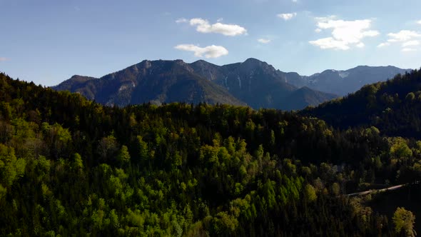 Beautiful view on the Hochsteinalm