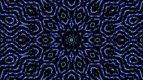 Bright abstract light governing blue color, kaleidoscope,full color  background