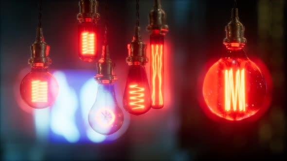 Old Retro Vintage Incandescent Light Bulb alt