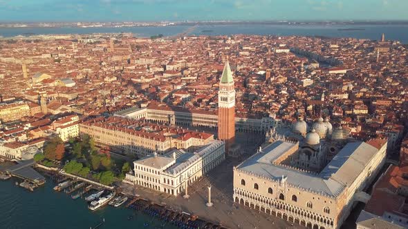 Aerial View of Venice Italy