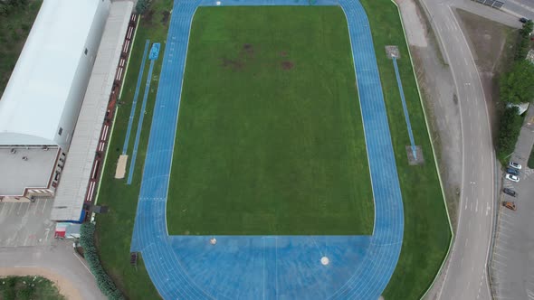 Aerial Green Stadium