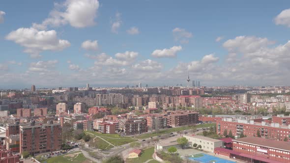 Aerial view in Madrid alt