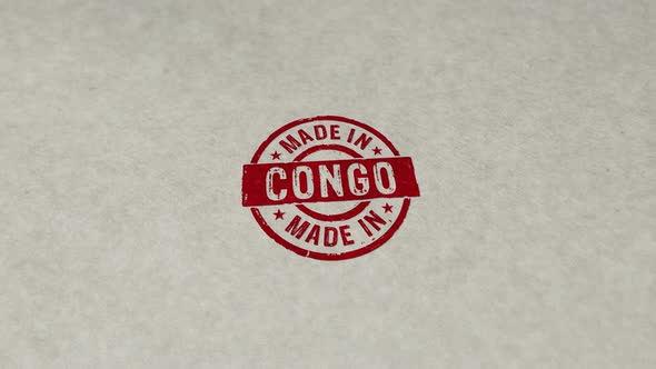 Made in Congo stamp and stamping loop