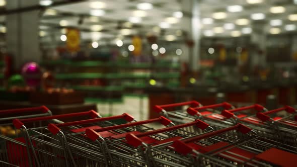 Covid19 Epidemic and Empty Supermarket