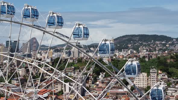 Rio de Janeiro Brazil. Major ferris wheel of Latin America.