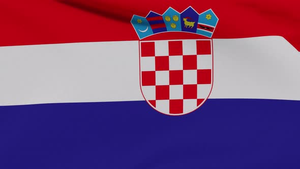 Flag Croatia Patriotism National Freedom Seamless Loop