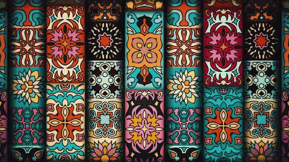 Ethnic Ornament Background Linear