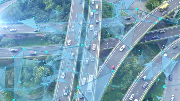 Smart traffic big Data concept