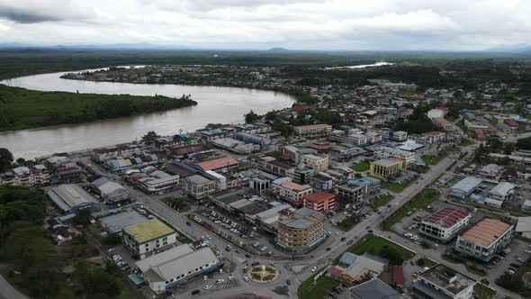 The Towns of Sarawak, Borneo, Malaysia