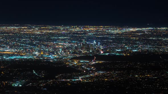 Downtown Los Angeles from Mount Wilson at Night