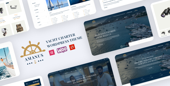 Amanus - Boat, Yacht Charter WordPress Theme