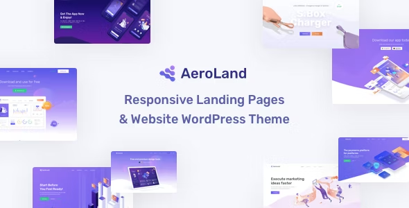 AeroLand - App Landing Software Website WordPress Theme