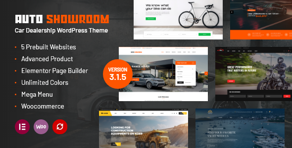 Auto Showroom - Car Dealership WordPress Theme