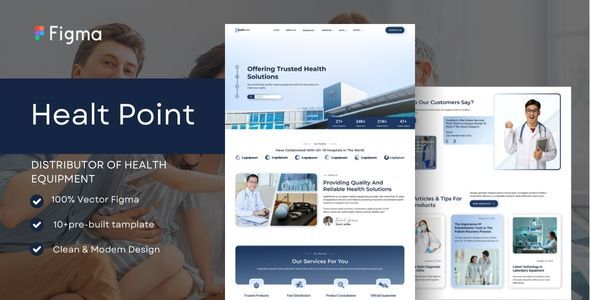 Healtpoint – Medical Equipment Figma Template – 0 Sold!