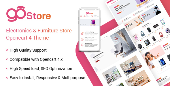 GoStore - Electronics & Furniture Store Opencart 4 Theme