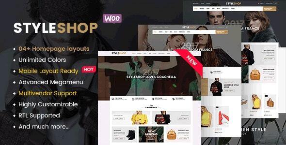 StyleShop - Responsive Clothing/ Fashion Store WordPress WooCommerce Theme (Mobile Layout Ready)