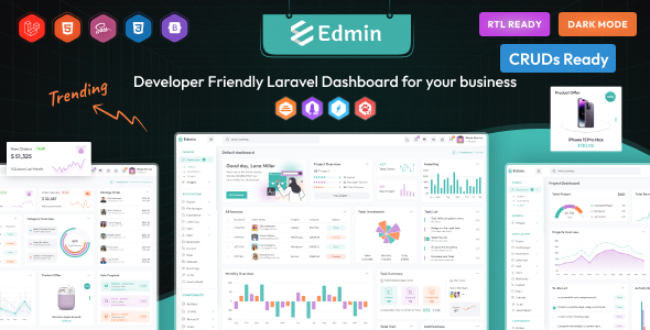 Edmin - Laravel Admin Template