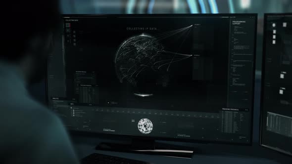 Satellite Control Program Used By Secret Agent To Scan World Wide Web Network alt