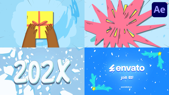 Christmas Gift Logo Opener | After Effects alt