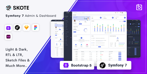 Skote - Symfony 7 Admin & Dashboard Template