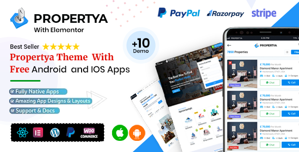 Propertya - Real Estate WordPress Theme