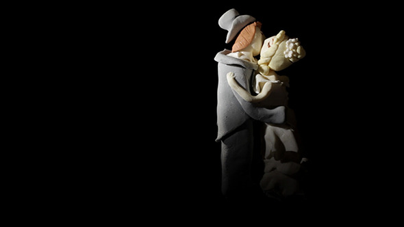Wedding Cake Figurines Kiss 1