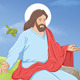 Jesus with Birds - GraphicRiver Item for Sale