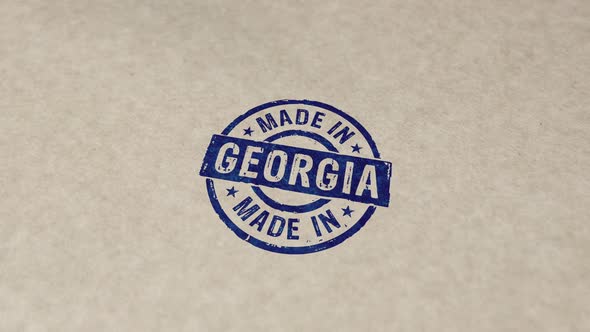 Made in Georgia stamp and stamping