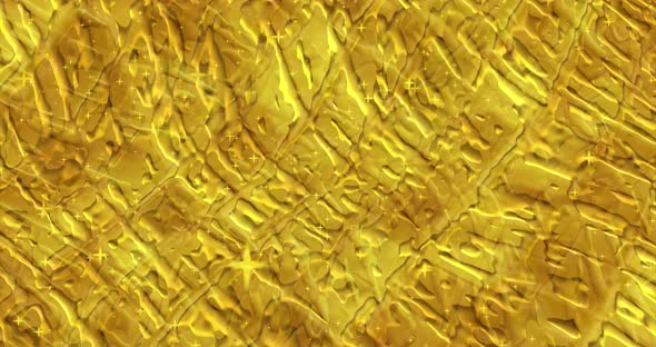 Abstract twisted golden background animation