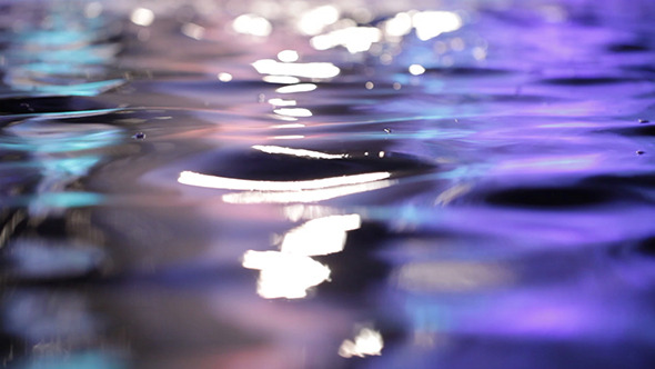 Colorful Water Surface With Changing Color