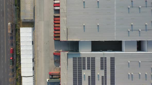 Logistics warehouse and truck