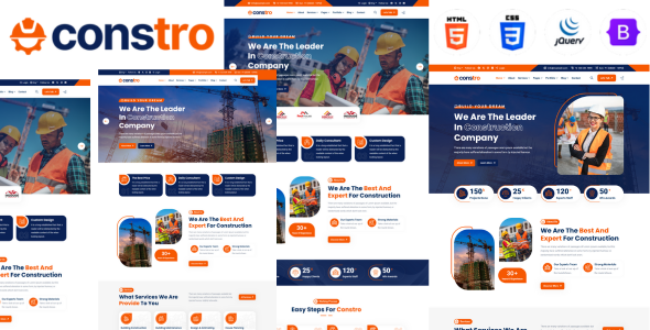 Constro – Construction HTML5 Template – 0 Sold!