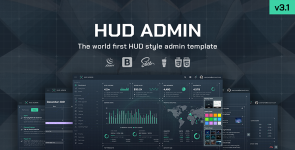 HUD - Bootstrap 5 Admin Template