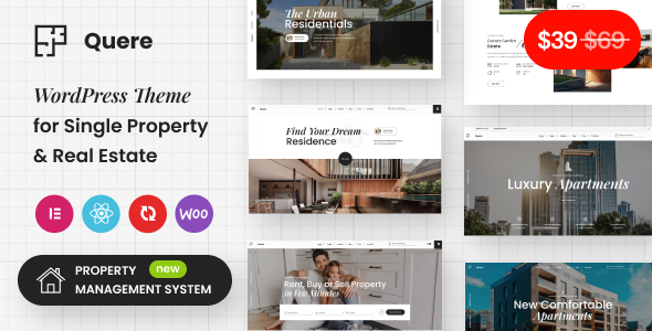 Quere - Real Estate & Apartments WordPress Theme