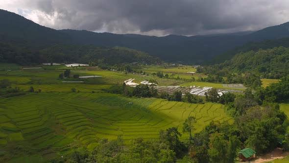 Landscape Under Storm Clouds