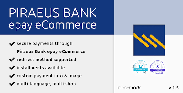 Piraeus Bank epay eCommerce for Prestashop